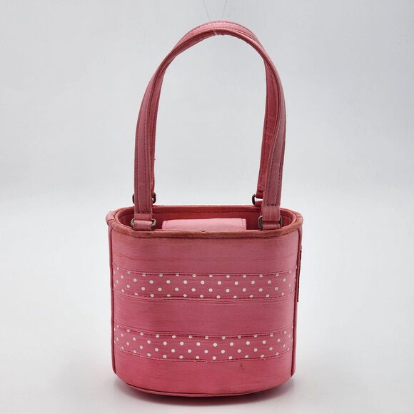 Rita Wilcox Vintage Pink Ribbon Handmade Mini Bag - Picture 4 of 10